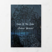 Donker & Droog Nacht Halloween Party Drieluik Uitnodiging (Cover)