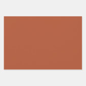 Donker Dusty Blue Rust Waterverf Bloemen Inpakpapier Vel (Voorkant 3)