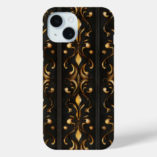 Donker elegant patroon Case-Mate iPhone case (Achterkant)