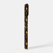 Donker Elegant Patroon iPhone 15 Case (Rechterkant)