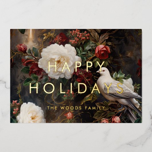 Donker Elegant Prettige feestdagen Minimalistisch (Voorkant)