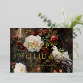 Donker Elegant Prettige feestdagen Minimalistisch (Staand Voorkant)