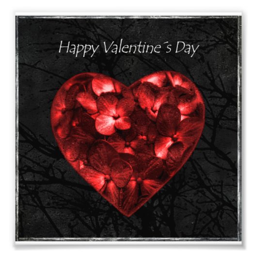 Donker Elegant Valentine Day Poster (Voorkant)