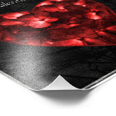 Donker Elegant Valentine Day Poster (Hoek)