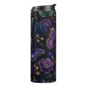 Donker Elegant Vlinderpatroon Thermosbeker (Gedraaid links)