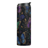 Donker Elegant Vlinderpatroon Thermosbeker (Gedraaid links)