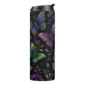 Donker Elegant Vlinderpatroon Thermosbeker (Gedraaid links)