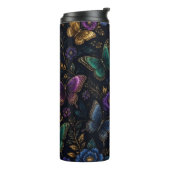 Donker Elegant Vlinderpatroon Thermosbeker (Gedraaid links)