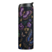 Donker Elegant Vlinderpatroon Thermosbeker (Gedraaid links)