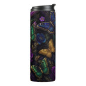 Donker Elegant Vlinderpatroon Thermosbeker (Gedraaid links)