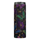 Donker Elegant Vlinderpatroon Thermosbeker (Achterkant)