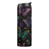 Donker Elegant Vlinderpatroon Thermosbeker (Gedraaid links)