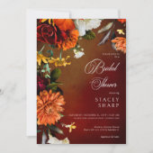 Donker Elegant Zomer Zonsondergang Bloemen Vrijgez Kaart (Voorkant)