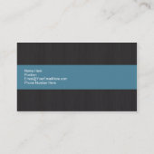 Donker en blauw professioneel Visitekaartje (Achterkant)