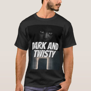 donker en bochtig t-shirt