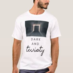 donker en bochtig t-shirt