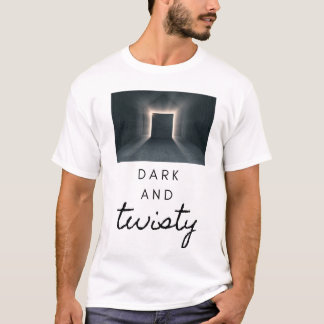 donker en bochtig t-shirt