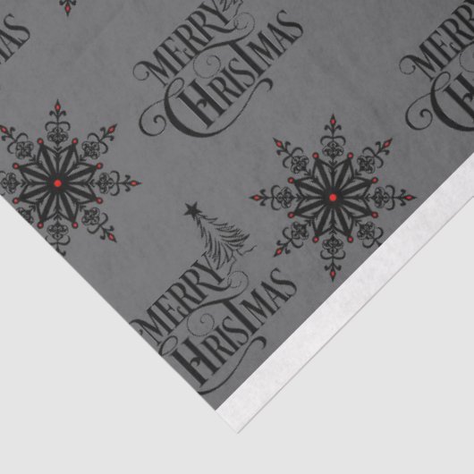 Donker en Gotisch Kerst Tissue Papier (Detail)