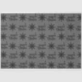Donker en Gotisch Kerst Tissue Papier (Voorkant)