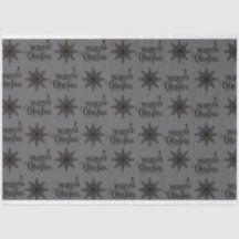 Donker en Gotisch Kerst Tissue Papier