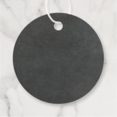 Donker en Goud Bloemen Liefde is Zoete Bruiloft Bedankjes Labels (Achterkant)