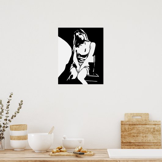 Donker en licht 18 poster (Keuken)