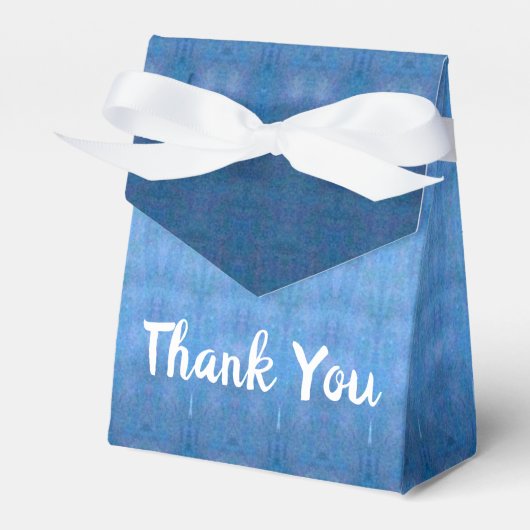 Donker en licht blauw bedankdoosjes (Voorkant Zijde)