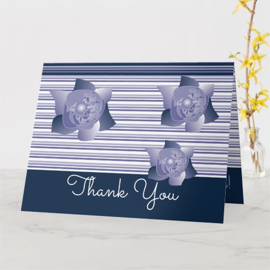 Donker en licht blauw kaart (Gele Bloem)