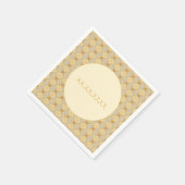 Donker en licht Gold gepatterd klein Servet (Hoek)