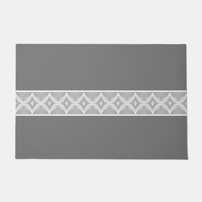 Donker en lichtgrijs deurmat (Voorkant)