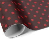 Donker en middelmatig rood poladopapier cadeaupapier (Rol Hoek)