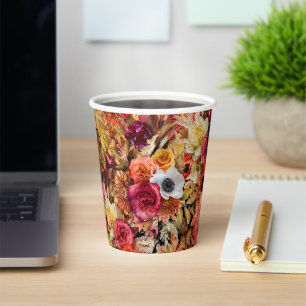 Donker en Moody Bloemen Gotisch Vrijgezellenfeest Papieren Bekers