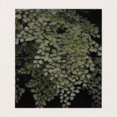 Donker en Moody Ferns Modern Wedding Place Card Kaart (Binnenkant ongevouwen)
