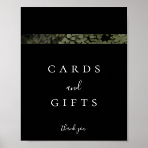 Donker en Moody Ferns Moderne Kaarten en cadeaubor Poster