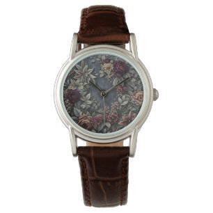 Donker en Moody Floral Horloge