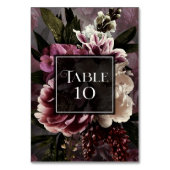 Donker en Moody Floral Kaart (Voorkant)