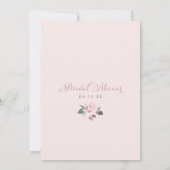 Donker en Moody Roos Pink Floral Boho Vrijgezellen Kaart (Achterkant)