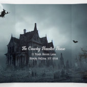 Donker en Spooky Night Halloween Party Drieluik Uitnodiging (Binnenkant midden)