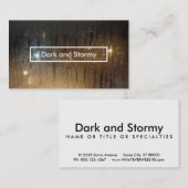 donker en stormachtig visitekaartje (Voorkant / Achterkant)
