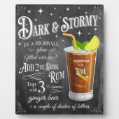 Donker en Stormy Chalkboard Recipe Fotoplaat (Voorkant)