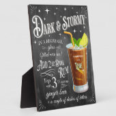 Donker en Stormy Chalkboard Recipe Fotoplaat (Zijkant)