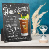 Donker en Stormy Chalkboard Recipe Fotoplaat (Zijkant)