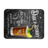 Donker en Stormy Chalkboard Recipe Magneet (Horizontaal)