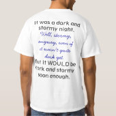 Donker en Stormy Night T shirt (Achterkant)