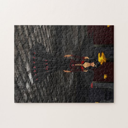 Donker Engel Puzzel Legpuzzel (Horizontaal)