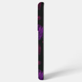 Donker esthetisch roze Paarse hartpatroon Samsung Galaxy Hoesje (Achterkant horizontaal)