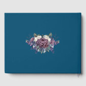 Donker esthetische Gothic bruiloft boeket Gastenboek (Achterkant)