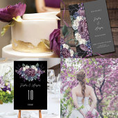 Donker esthetische Gothic bruiloft boeket Kaart