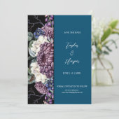 Donker esthetische Gothic bruiloft boeket Kaart (Staand voorkant)