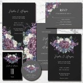 Donker esthetische Gothic bruiloft boeket Save The Date